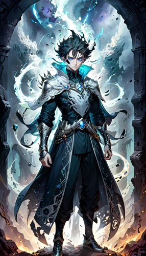 summoner,sea god,magus,killua,alibaba,dragon li,garuda,masquerade,dark-type,god of the sea,mage,uriel,gear shaper,cg artwork,wind warrior,male character,killua hunter x,eternal snow,black dragon,king of the ravens,Anime,Anime,General