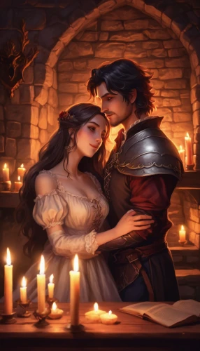 candlelight,romantic portrait,candlemaker,romantic scene,candlelights,romantic night,candlemas,binding contract,romance novel,medieval,candle light,hamelin,warmth,fantasy picture,guestbook,romantic,love letter,a fairy tale,serenade,shepherd romance,Conceptual Art,Fantasy,Fantasy 31