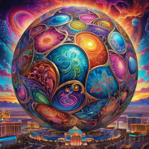 harmonia macrocosmica,global oneness,planet eart,psychedelic art,copernican world system,globe,orb,yard globe,globes,mother earth,spirit ball,soccer ball,fractals art,northern hemisphere,planetary system,prism ball,crystal ball,terrestrial globe,the ball,the earth,Illustration,Realistic Fantasy,Realistic Fantasy 39