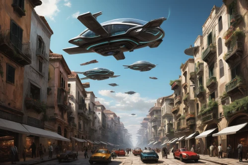 sci fiction illustration,futuristic landscape,sky space concept,airships,flying seeds,flying drone,flying object,flying objects,compans-cafarelli,logistics drone,futuristic architecture,airship,ufo intercept,ufo,ufos,hover flying,unidentified flying object,world digital painting,flying seed,drones,Art,Classical Oil Painting,Classical Oil Painting 26