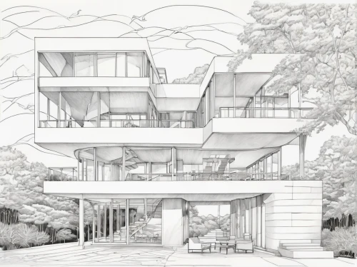 house drawing,garden elevation,modern house,dunes house,architect plan,archidaily,modern architecture,residential house,contemporary,kirrarchitecture,arq,timber house,mid century house,frame house,architect,two story house,cubic house,arhitecture,house shape,residential,Illustration,Black and White,Black and White 05