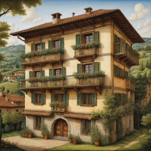 tuscan,volterra,citta alta in bergamo,lombardy,houses clipart,buildings italy,alpine village,piemonte,house in mountains,estate,buxoro,l'aquila,traditional house,bendemeer estates,escher village,villa balbiano,house in the mountains,apartment house,wooden houses,tuscany,Art,Classical Oil Painting,Classical Oil Painting 28
