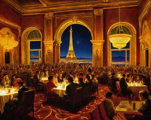 ballroom,fine dining restaurant,dining room,exclusive banquet,dining,grand hotel,venetian hotel,restaurant bern,caesars palace,new york restaurant,paris cafe,emirates palace hotel,a restaurant,viennese cuisine,breakfast room,balmoral hotel,candle light dinner,restaurants,diner,romantic dinner,Art,Classical Oil Painting,Classical Oil Painting 06