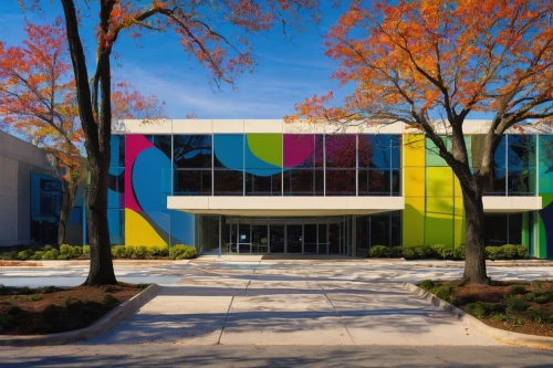 colorful facade,performing arts center,dupage opera theatre,new building,school design,music conservatory,artscience museum,art academy,christ chapel,business school,facade panels,contemporary,modern building,arts loi,biotechnology research institute,new city hall,berlin center,colorful glass,mid century modern,company headquarters,Illustration,Vector,Vector 09