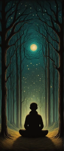 game illustration,sci fiction illustration,meditation,forest background,background image,night scene,forest man,digital illustration,vipassana,solitude,mystery book cover,lonely chestnut,meditate,halloween illustration,digital artwork,cd cover,forest mushroom,self hypnosis,mushroom landscape,cartoon video game background,Illustration,Abstract Fantasy,Abstract Fantasy 19