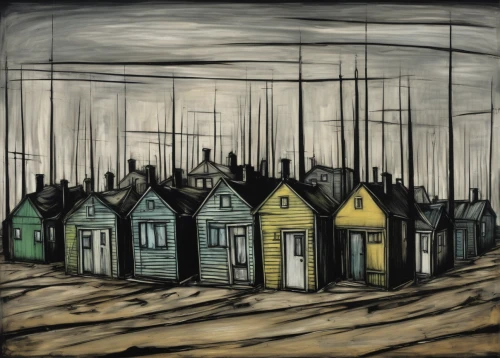 houses clipart,wooden houses,row houses,houses silhouette,row of houses,stilt houses,beach huts,hanging houses,houses,huts,crane houses,townhouses,human settlement,serial houses,floating huts,homes,housetop,picket fence,birdhouses,half-timbered houses,Art,Artistic Painting,Artistic Painting 01