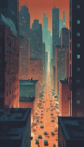 cityscape,metropolis,evening city,city in flames,city blocks,skyscrapers,city scape,city highway,cities,city,the city,orange sky,world digital painting,big city,dystopian,city lights,colorful city,high-rises,rust-orange,urban,Conceptual Art,Daily,Daily 20