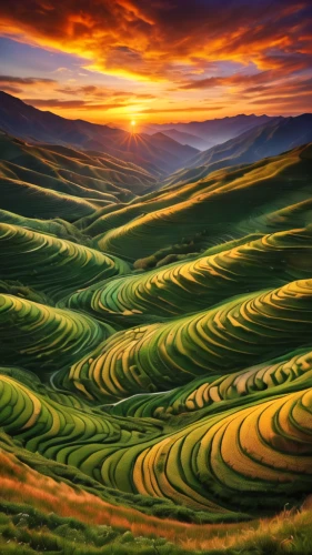 rice terraces,rice fields,rice terrace,ricefield,rice field,inner mongolian beauty,rolling hills,the rice field,green fields,nature of mongolia,mongolian,vegetables landscape,tuscany,green landscape,landscape background,beautiful landscape,farm landscape,wheat field,nature landscape,mountainous landscape,Photography,General,Natural