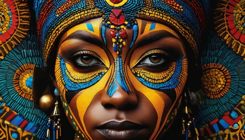 african art,bodypainting,body painting,african woman,bodypaint,african culture,neon body painting,african masks,body art,african,cameroon,psychedelic art,benin,african american woman,rwanda,indigenous painting,aborigine,indian headdress,shamanic,face paint,Art,Classical Oil Painting,Classical Oil Painting 22