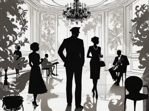 ballroom dance silhouette,graduate silhouettes,mannequin silhouettes,perfume bottle silhouette,ballroom,crown silhouettes,the silhouette,women silhouettes,jazz silhouettes,house silhouette,silhouette art,sewing silhouettes,nightshade family,cabaret,silhouettes,clue and white,silhouette of man,vintage couple silhouette,art silhouette,book illustration,Illustration,Black and White,Black and White 31