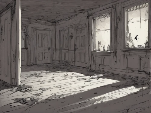 abandoned room,empty room,abandoned house,cold room,old home,abandoned place,one room,rooms,wooden windows,derelict,witch house,abandoned,backgrounds,lost place,dandelion hall,a dark room,attic,windowsill,empty hall,haunted house,Illustration,Vector,Vector 04