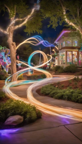 light trails,light trail,longexposure,long exposure,long exposure light,teacups,traffic circle,light painting,lightpainting,light graffiti,light streak,colorful tree of life,the disneyland resort,the park at night,speed of light,walt disney world,whirl,light drawing,roundabout,drawing with light,Photography,Artistic Photography,Artistic Photography 04