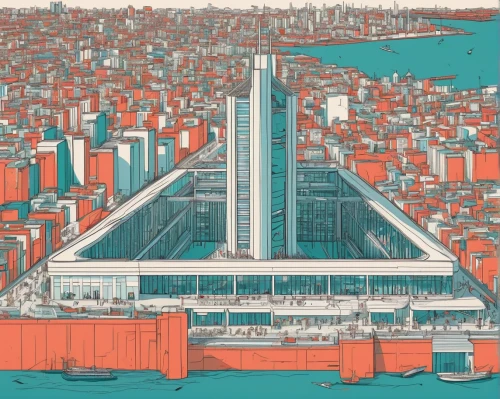 busan,yokohama,fukuoka,istanbul,umeda,izmir,osaka port,osaka,kadikoy,tokyo,container terminal,istanbul city,tokyo city,odaiba,gezi,skyscraper,metropolis,gunkanjima,osaka bay,marseille,Illustration,Vector,Vector 06