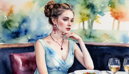 fashion illustration,watercolor cafe,woman at cafe,watercolor tea,watercolor cocktails,watercolor wine,watercolor background,watercolor painting,watercolor women accessory,high tea,watercolor paint,afternoon tea,boho art,watercolor tea shop,coffee watercolor,breakfast at tiffany's,watercolor blue,digital painting,woman with ice-cream,watercolor
