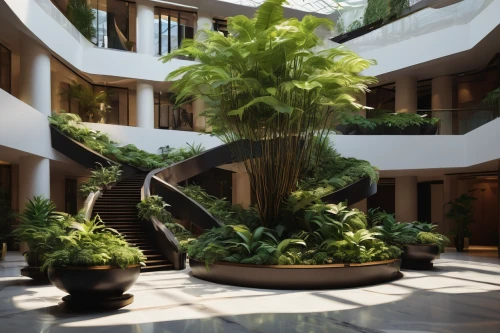 landscape designers sydney,landscape design sydney,garden design sydney,lobby,winter garden,hotel lobby,winding staircase,spiral staircase,circular staircase,exotic plants,the palm,tropical house,gaylord palms hotel,royal palms,palm garden frankfurt,inside courtyard,garden of plants,palm garden,hanging plants,interior modern design,Conceptual Art,Sci-Fi,Sci-Fi 01