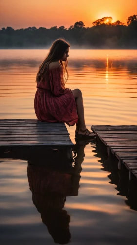 girl on the river,meditation,tranquility,woman praying,evening lake,contemplation,praying woman,self-reflection,loneliness,meditate,calm water,reflection in water,solitude,girl on the boat,reflect,woman thinking,contemplative,contemplate,reflection,girl praying,Photography,General,Natural