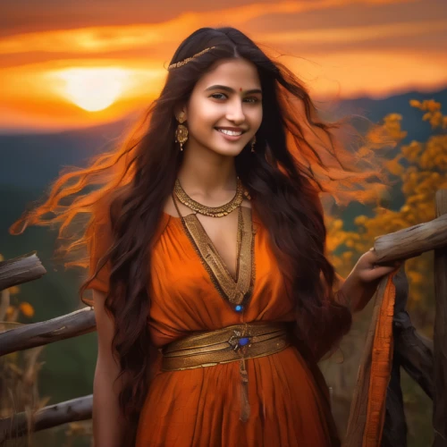 anushka shetty,indian girl,indian woman,indian,east indian,pooja,radha,indian bride,kamini,humita,neha,veena,moana,indian girl boy,girl in a long dress,indian art,tarhana,romantic portrait,orange color,orange,Photography,General,Natural