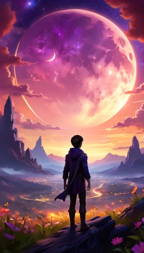 purple landscape,purple wallpaper,fantasy picture,dusk background,the wanderer,fantasy landscape,purple background,mushroom landscape,wanderer,background image,wall,would a background,art background,background with stones,violinist violinist of the moon,meteora,game illustration,astral traveler,explorer,twitch logo