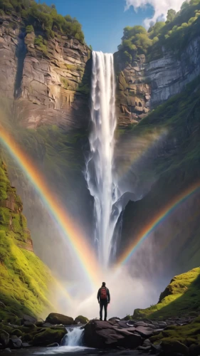 rainbow background,seljalandsfoss,wasserfall,raimbow,skogafoss,double rainbow,brown waterfall,rainbow bridge,bridal veil fall,pot of gold background,water fall,rainbow,kirkjufell,water falls,green waterfall,majestic nature,haifoss,bond falls,waterfalls,rainbow and stars,Photography,General,Natural