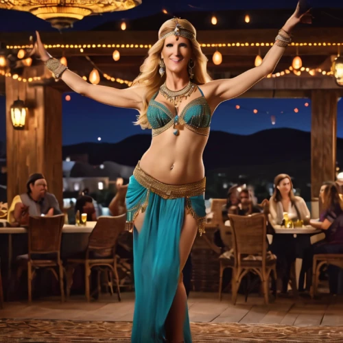 belly dance,trisha yearwood,las vegas entertainer,hula,celtic woman,saranka,go-go dancing,country-western dance,luau,havana brown,dancer,connie stevens - female,samba deluxe,solo entertainer,ethnic dancer,arabian,majorette (dancer),farrah fawcett,aladha,barmaid