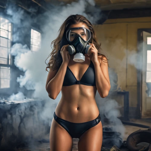 pollution mask,respirator,respirators,breathing mask,gas mask,ventilation mask,respiratory protection mask,respiratory protection,safety mask,surgical mask,protective mask,oxydizing,face mask,beauty mask,diving mask,flu mask,smoke background,facemask,oxygen mask,woman fire fighter,Photography,General,Natural