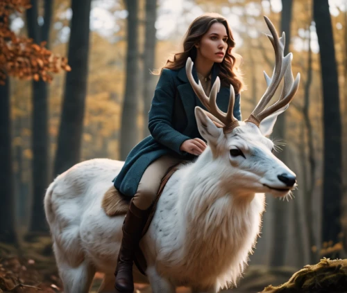 antler carrier,white fallow deer,hunting scene,european deer,fantasy picture,forest animals,forest animal,antler velvet,woodland animals,fallow deer,sleigh with reindeer,katniss,pere davids deer,photoshop manipulation,fairy tale,in the forest,a fairy tale,photo manipulation,deer,fallow deer group,Photography,General,Cinematic