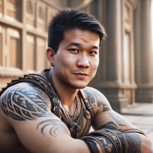 hon khoi,khoa,kai yang,candi rara jonggrang,bánh rán,asian tiger,with tattoo,gladiator,putra,lethwei,kai bei,dai pai dong,dragon li,tan chen chen,tattoos,han thom,male character,kaew chao chom,adelphan,filipino