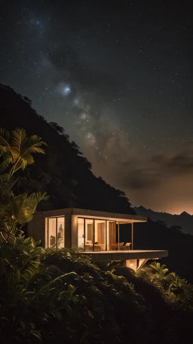 dunes house,the cabin in the mountains,night image,japan's three great night views,holiday home,haleakala,the milky way,milky way,stargazing,night photograph,night photo,night view,night photography,nightscape,kauai,ascension island,tropical house,ocean view,costa rica,the night sky,Photography,Documentary Photography,Documentary Photography 01