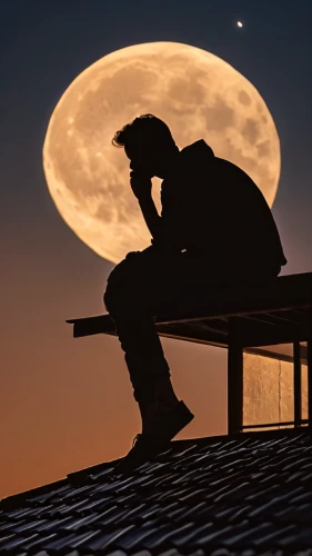 man praying,to be alone,loneliness,thinking man,moonlit night,man thinking,contemplation,lonliness,moon and star background,lonely,contemplate,night image,hopelessness,depressed woman,of mourning,alone,self hypnosis,meditation,contemplative,full moon day,Photography,General,Natural