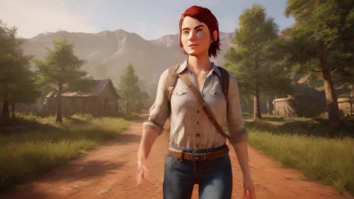 croft,action-adventure game,male character,main character,farmer in the woods,clementine,western,american frontier,mountain vesper,cheyenne,countrygirl,lady medic,natural cosmetic,female nurse,the hat-female,red skin,lilian gish - female,scout,character animation,cowgirl