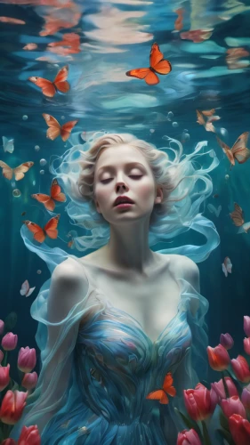 submerged,underwater background,siren,water nymph,underwater,immersed,the blonde in the river,under the water,underwater world,under water,watery heart,underwater landscape,adrift,water rose,merfolk,submerge,fallen petals,drowning,sirens,butterfly swimming,Photography,Artistic Photography,Artistic Photography 01