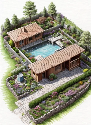 pool house,3d rendering,landscape designers sydney,mid century house,garden elevation,outdoor pool,landscape design sydney,landscape plan,house drawing,dug-out pool,landscaping,summer cottage,houses clipart,house floorplan,chalet,swimming pool,floorplan home,mid century modern,lodge,summer house