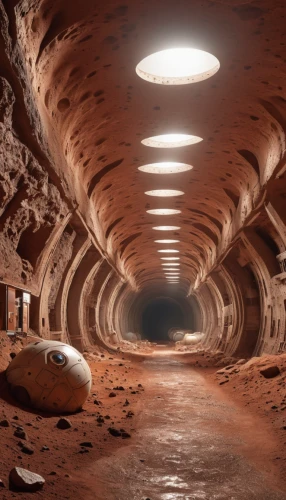 underground cables,underground garage,mining facility,salt mine,red canyon tunnel,lava tube,underground,underground car park,brick-kiln,speleothem,crypto mining,fallout shelter,canal tunnel,sewer pipes,red earth,salt extraction,gold mining,wall tunnel,pipe insulation,vaulted cellar,Photography,General,Realistic