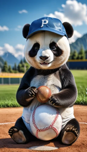 baseball player,baseball coach,panda,baseball,chinese panda,baseball umpire,animal sports,baseball team,baseball equipment,cub,giant panda,play balls,baseball drawing,po,american baseball player,sports,basball,ball sports,panda bear,intramural softball,Photography,General,Realistic