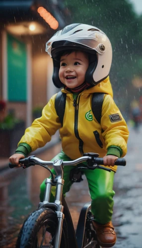 rain suit,bike kids,scooter riding,in the rain,rain protection,bicycle helmet,bicycle clothing,protection from rain,rain pants,electric bicycle,raincoat,cycling,rainy day,biker,walking in the rain,toy motorcycle,biking,little girl with umbrella,electric scooter,safety helmet,Photography,General,Cinematic