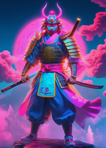 samurai,yi sun sin,samurai fighter,shuanghuan noble,goki,sun god,mulan,wind warrior,mongolian,coral guardian,monsoon banner,bianzhong,fantasy warrior,genghis khan,swordsman,man in pink,jeongol,haegen,takuan,pink background,Conceptual Art,Sci-Fi,Sci-Fi 28