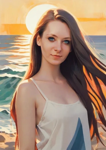 beach background,celtic woman,sun and sea,photo painting,portrait background,malibu,silphie,digital painting,ocean,sea,mermaid background,ocean background,sun,girl in a long dress,world digital painting,sea ocean,digital compositing,summer background,girl on the dune,beautiful young woman