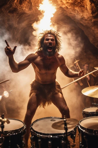 neanderthal,drumming,cave man,caveman,neanderthals,kettledrum,ride cymbal,drummer,percussions,hang drum,indian drummer,kettledrums,cymbal,hand drums,cymbals,drummers,drum,drums,snare,stone age,Photography,General,Realistic