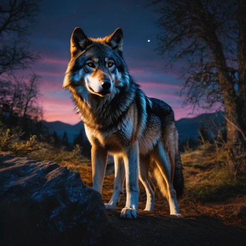 wolfdog,howling wolf,european wolf,constellation wolf,saarloos wolfdog,wolf,czechoslovakian wolfdog,northern inuit dog,gray wolf,canidae,canis lupus,wolves,dusk background,malamute,husky,tamaskan dog,sakhalin husky,werewolves,swedish vallhund,howl,Photography,General,Fantasy