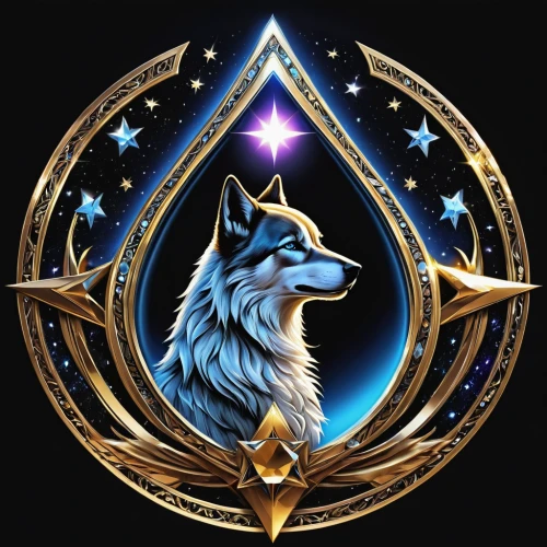 constellation wolf,fc badge,r badge,w badge,howling wolf,kr badge,q badge,l badge,f badge,g badge,p badge,emblem,blue star,car badge,d badge,n badge,t badge,m badge,br badge,c badge,Photography,General,Realistic