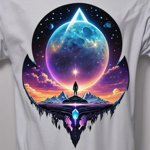 astral traveler,moon and star background,print on t-shirt,isolated t-shirt,astral,libra,triquetra,all seeing eye,astronomical,cosmic,ethereum logo,celestial,scene cosmic,zodiac sign libra,t-shirt printing,t-shirt,cosmic eye,earth rise,universe,astronomer,Photography,General,Realistic