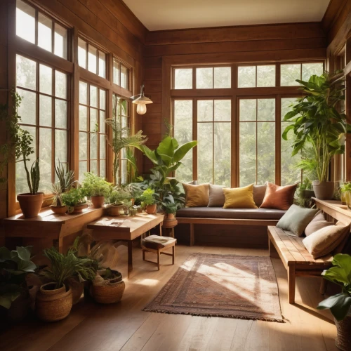 house plants,the living room of a photographer,living room,sitting room,wooden windows,conservatory,livingroom,family room,interiors,home interior,houseplant,hardwood floors,dandelion hall,beautiful home,interior design,wooden beams,indoor,green living,breakfast room,bay window,Photography,General,Cinematic