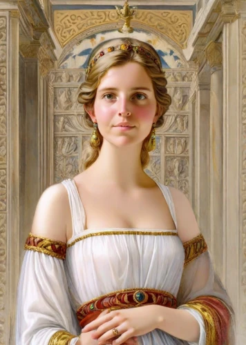 emile vernon,portrait of a girl,cepora judith,young woman,girl in a historic way,girl with bread-and-butter,girl with cloth,young girl,portrait of christi,portrait of a woman,palatine hill,taormina,young lady,ephesus,the prophet mary,girl portrait,aphrodite,girl with cereal bowl,baroque angel,bouguereau