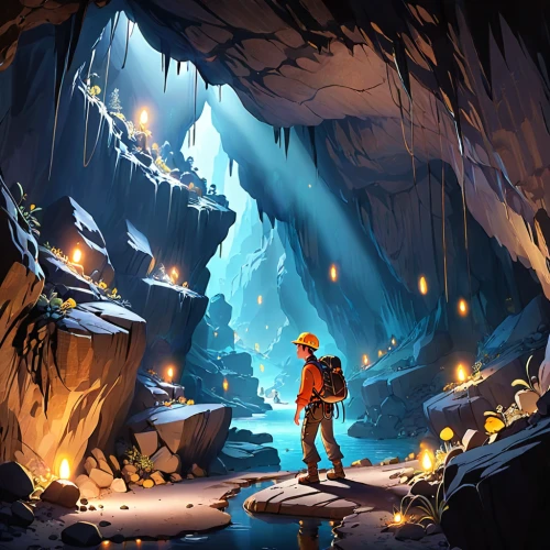 cave tour,pit cave,cave,ice cave,lava cave,the blue caves,caving,blue cave,glacier cave,chasm,blue caves,exploration,sea cave,monkey island,sea caves,lava tube,cave on the water,descent,game illustration,ravine,Anime,Anime,Cartoon