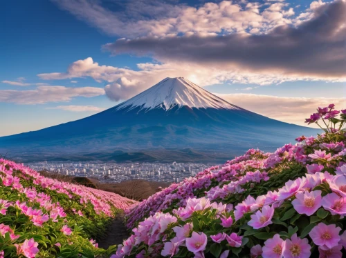 mount fuji,japanese floral background,beautiful japan,fuji mountain,mt fuji,japan landscape,japanese mountains,japan's three great night views,fuji,mount taranaki,spring in japan,japanese sakura background,japan garden,volcanic landscape,stratovolcano,japanese cherry trees,japan,splendor of flowers,japanese anemones,japanese alps,Photography,General,Realistic