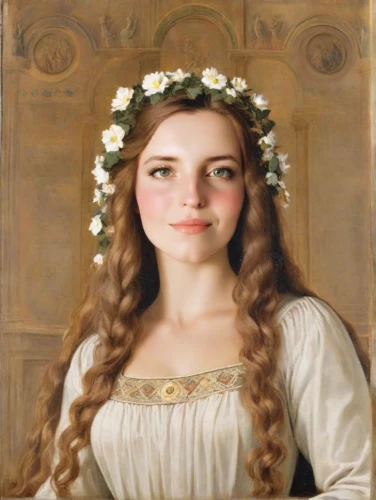 portrait of a girl,girl in a wreath,jessamine,flower crown of christ,bouguereau,cepora judith,girl in flowers,portrait of christi,mystical portrait of a girl,young girl,diademhäher,marguerite,floral wreath,kahila garland-lily,young woman,eufiliya,the angel with the veronica veil,girl portrait,aubrietien,floral garland