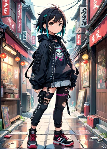 anime japanese clothing,harajuku,nico,cyberpunk,2d,nori,punk,samurai,katana,shibuya,skater,japanese idol,samurai fighter,grunge,osaka,tokyo,asia,punk design,maimi fl,japanese sakura background,Anime,Anime,Traditional