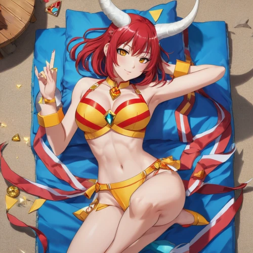 playmat,beach towel,tiki,sanya,kos,mousepad,magi,bean bag chair,lechona,poker primrose,chariot,sol,bean bag,ashitaba,fran,elza,fire lily,cushion,wiz,eris,Illustration,Japanese style,Japanese Style 03