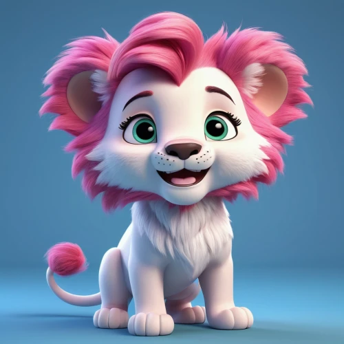 lion white,lion,female lion,little lion,cute cartoon character,lion - feline,skeezy lion,lion number,forest king lion,male lion,lion children,lion father,lion head,cub,baby lion,leo,simba,kyi-leo,3d model,two lion,Unique,3D,3D Character