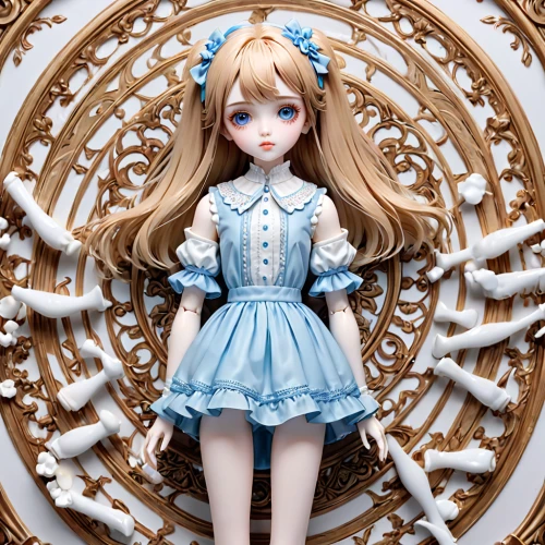 alice,artist doll,doll dress,designer dolls,winterblueher,doll figure,tumbling doll,dollhouse accessory,marionette,doll kitchen,painter doll,clay doll,blue snowflake,dress doll,female doll,fashion doll,doll's facial features,angel gingerbread,porcelain,porcelain doll,Anime,Anime,General